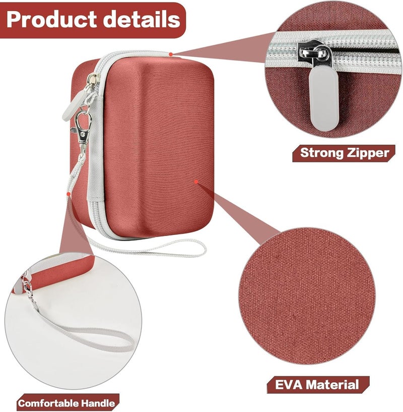 Grapsa Digital Camera Case Compatible with KODAK EKTAR H35 H35N Half Frame Film Camera, Storage Holder Organizer for Kodak Ultra F9 M35 M38 Paper Shoot kamera, 35mm Film Rolls (Box Only)- Brown - Image 4